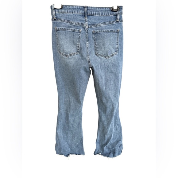 Stylish Blue Flare Women's Jeans - Picture 4 of 4